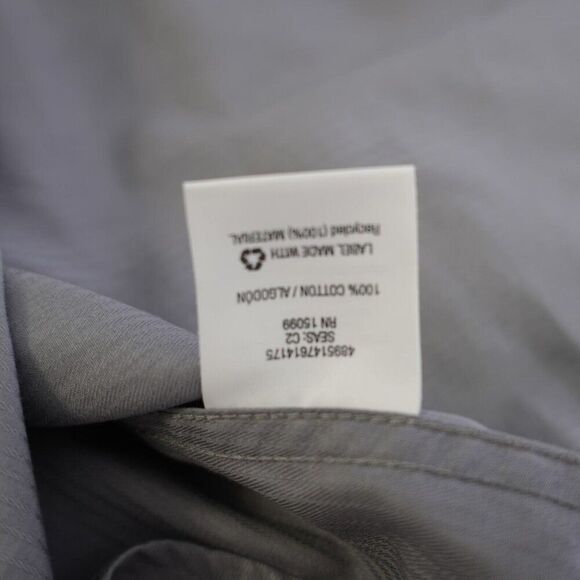 Structure‎ Gray Striped Slim Fit XL Collared Dress Shirt Long Sleeve - Picture 8 of 9